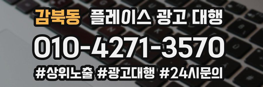 감북동 플레이스 광고 대행