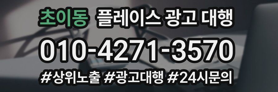 초이동 플레이스 광고 대행