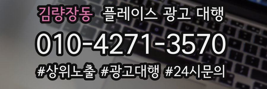 김량장동 플레이스 광고 대행