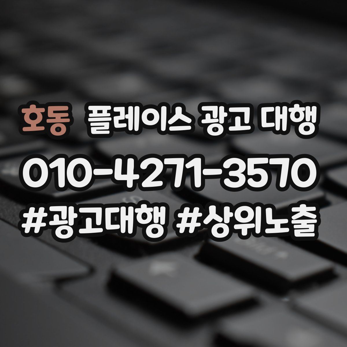 호동 플레이스 광고 대행