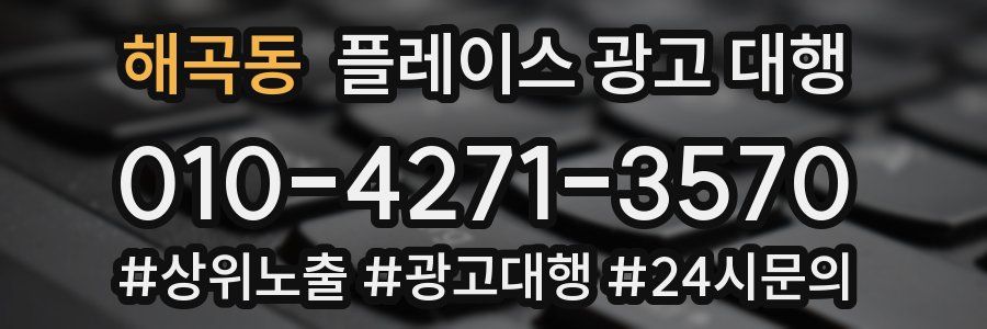 해곡동 플레이스 광고 대행