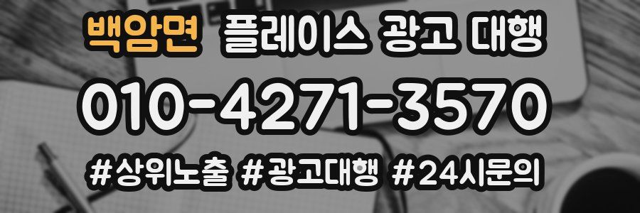 백암면 플레이스 광고 대행