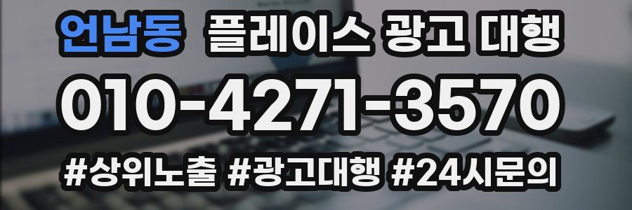 언남동 플레이스 광고 대행
