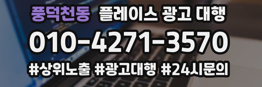풍덕천동 플레이스 광고 대행