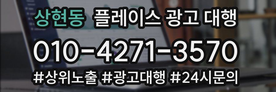 상현동 플레이스 광고 대행