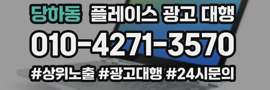 당하동 플레이스 광고 대행