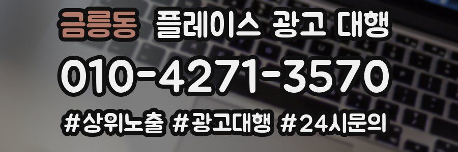 금릉동 플레이스 광고 대행