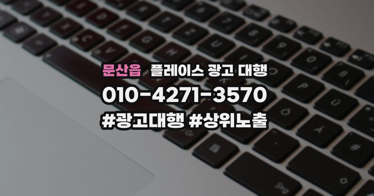 문산읍 플레이스 광고 대행