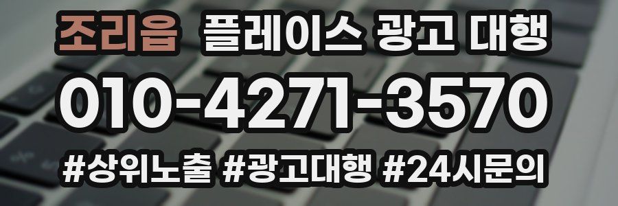 조리읍 플레이스 광고 대행