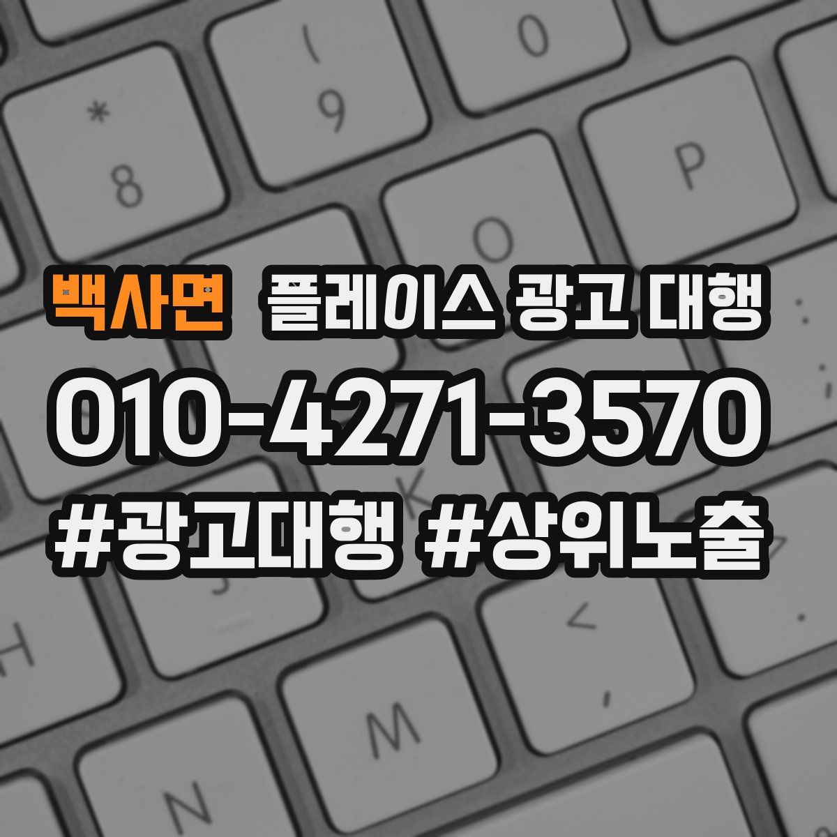 백사면 플레이스 광고 대행