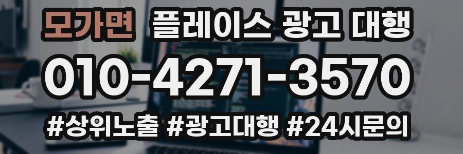 모가면 플레이스 광고 대행