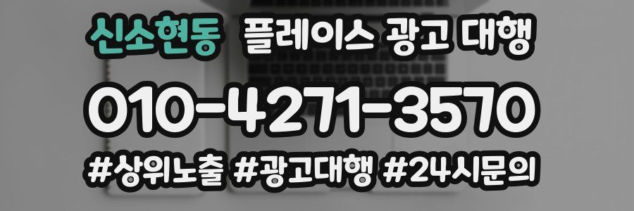 신소현동 플레이스 광고 대행