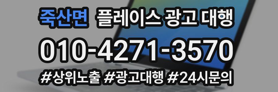 죽산면 플레이스 광고 대행