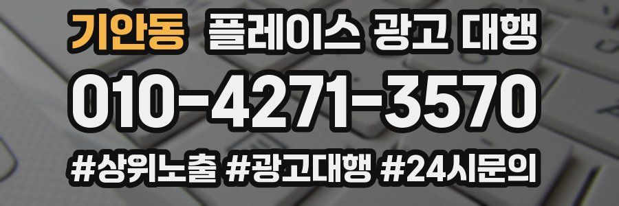 기안동 플레이스 광고 대행