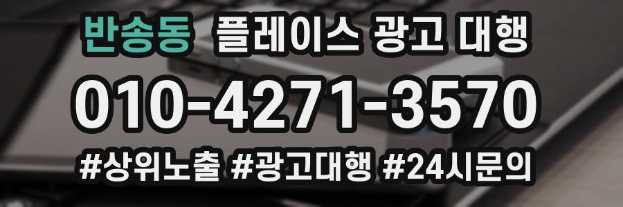 반송동 플레이스 광고 대행