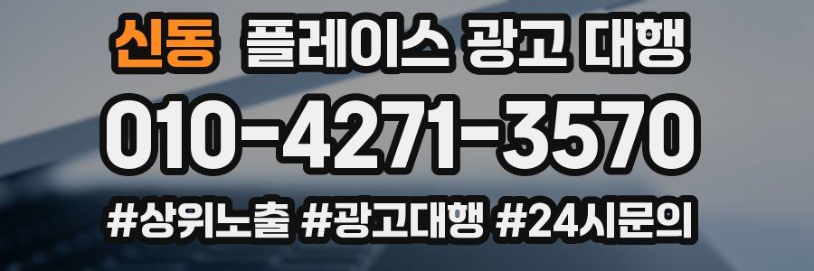 신동 플레이스 광고 대행
