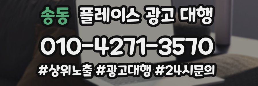 송동 플레이스 광고 대행