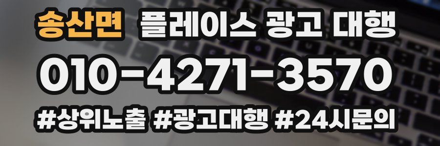 송산면 플레이스 광고 대행