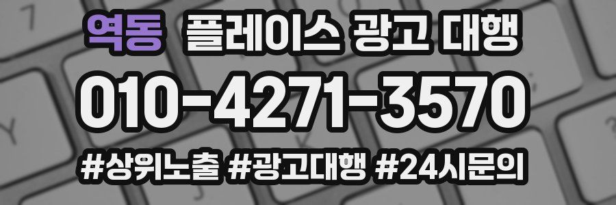 역동 플레이스 광고 대행