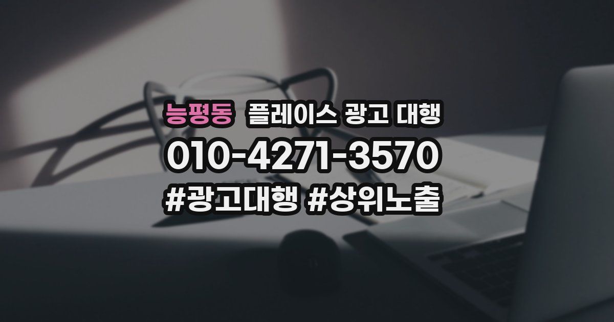 능평동 플레이스 광고 대행