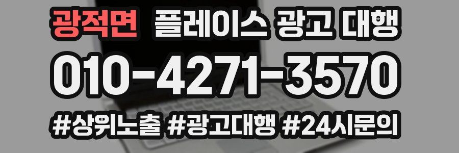 광적면 플레이스 광고 대행