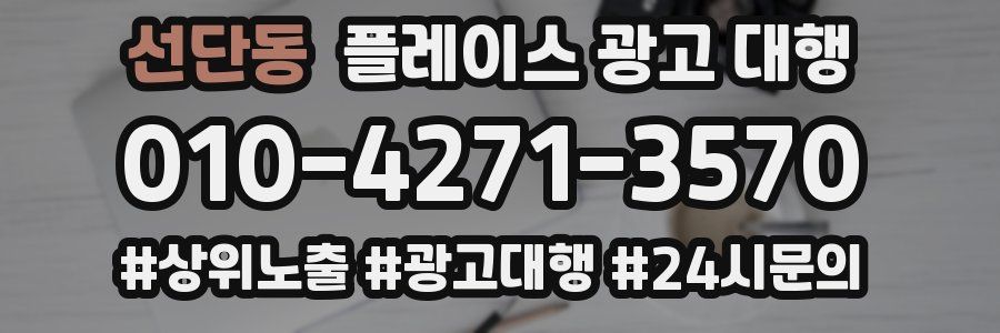 선단동 플레이스 광고 대행