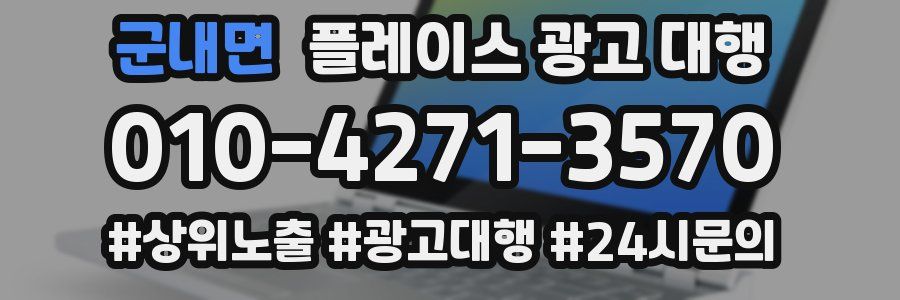 군내면 플레이스 광고 대행