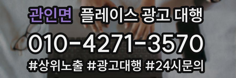 관인면 플레이스 광고 대행