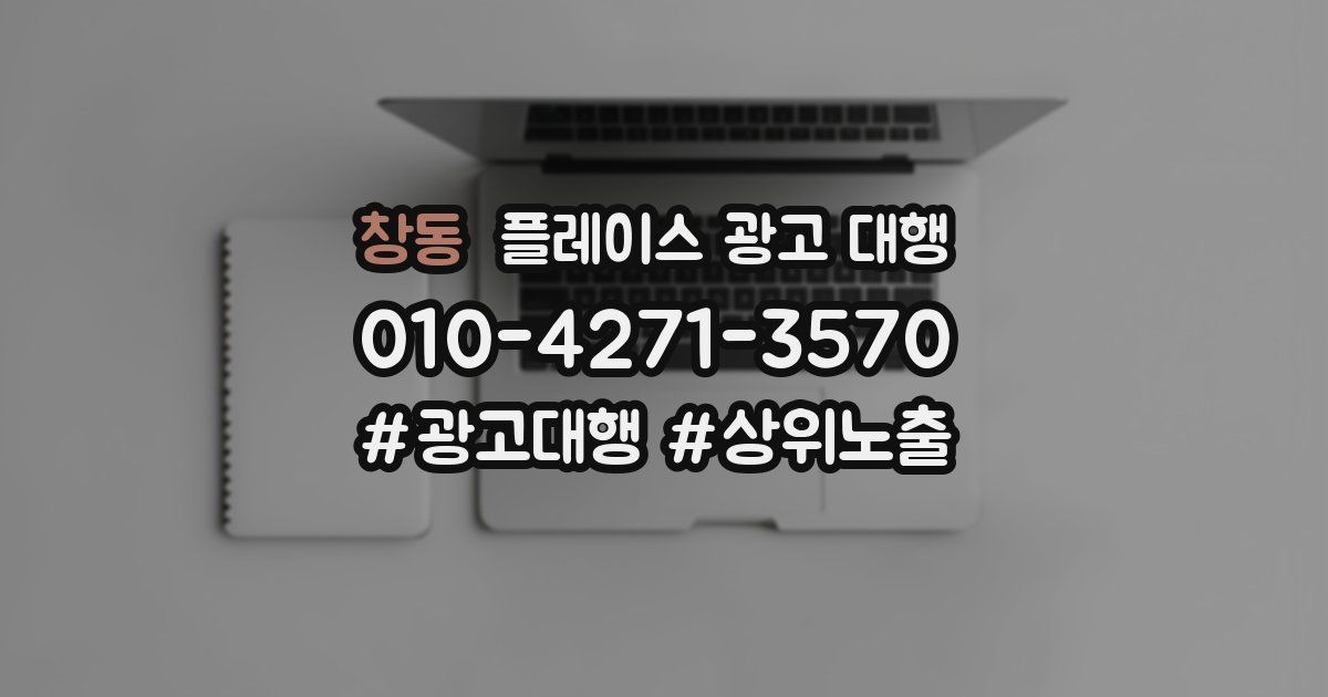 창동 플레이스 광고 대행