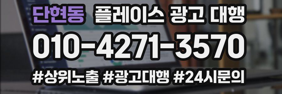 단현동 플레이스 광고 대행