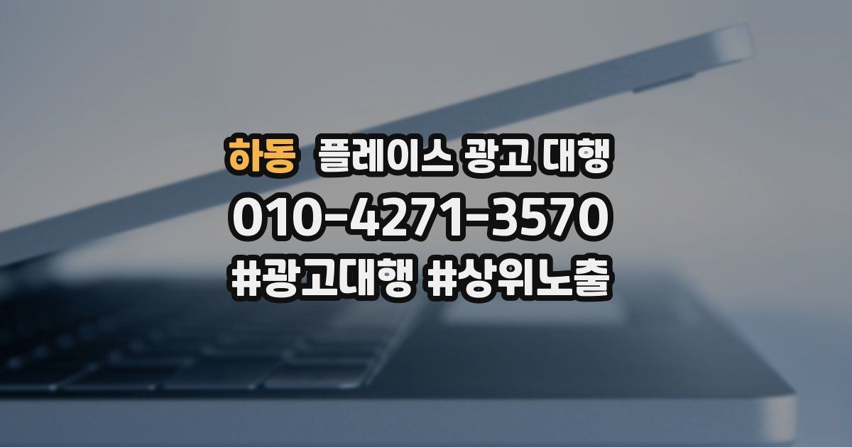 하동 플레이스 광고 대행
