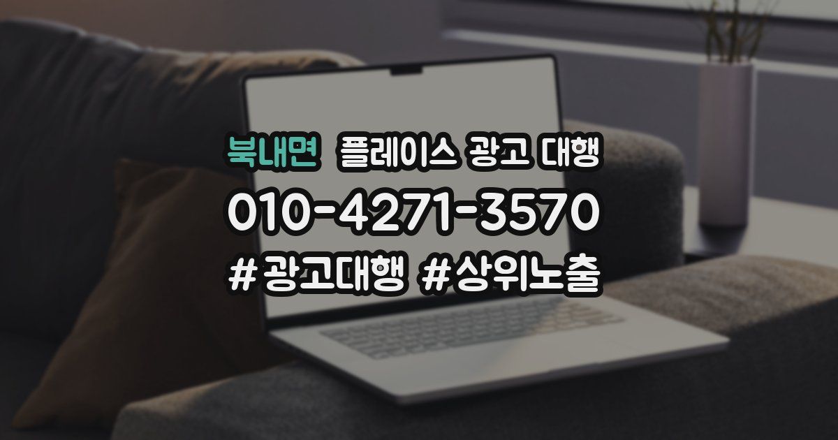 북내면 플레이스 광고 대행