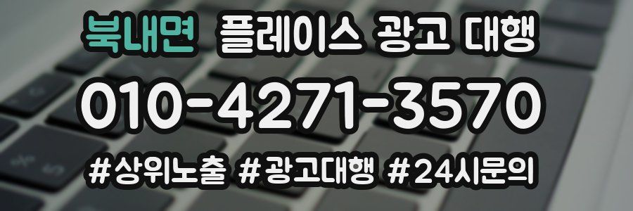 북내면 플레이스 광고 대행