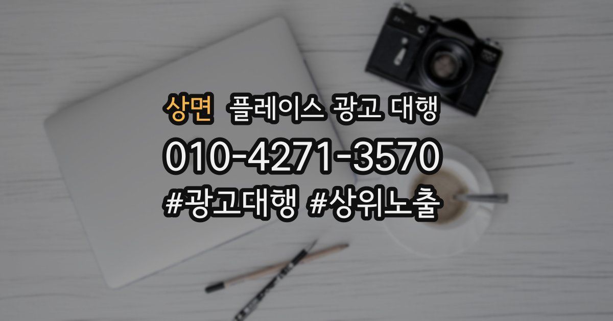 상면 플레이스 광고 대행