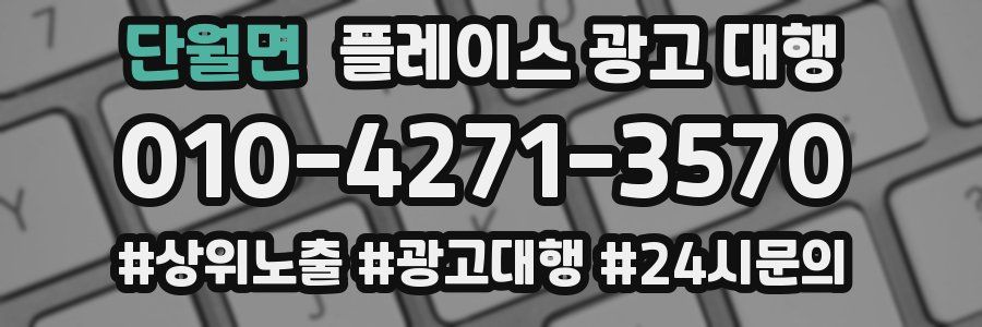 단월면 플레이스 광고 대행