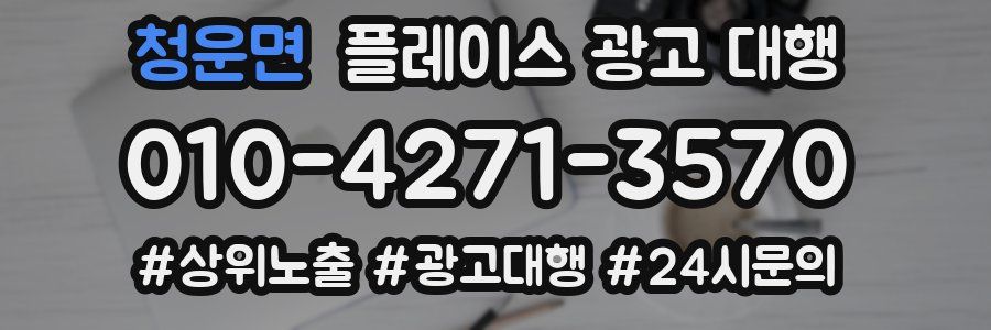 청운면 플레이스 광고 대행