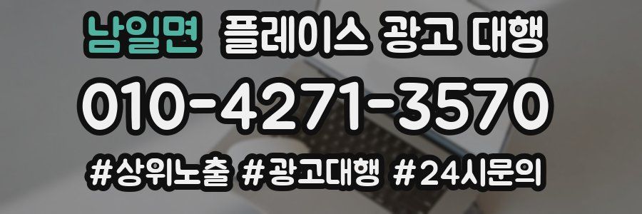 남일면 플레이스 광고 대행
