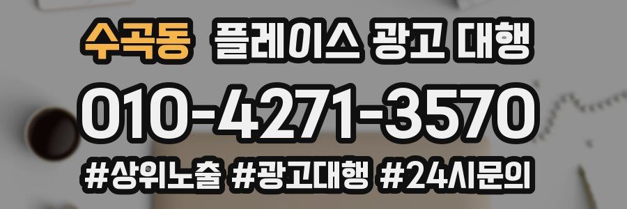 수곡동 플레이스 광고 대행