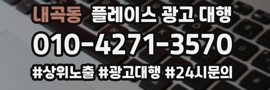 내곡동 플레이스 광고 대행