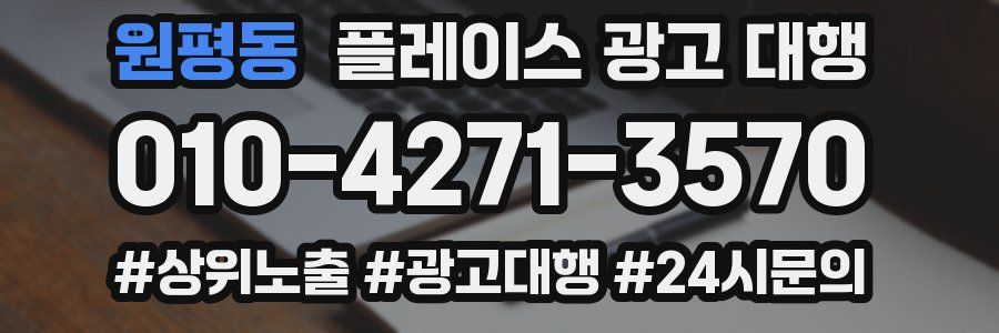 원평동 플레이스 광고 대행