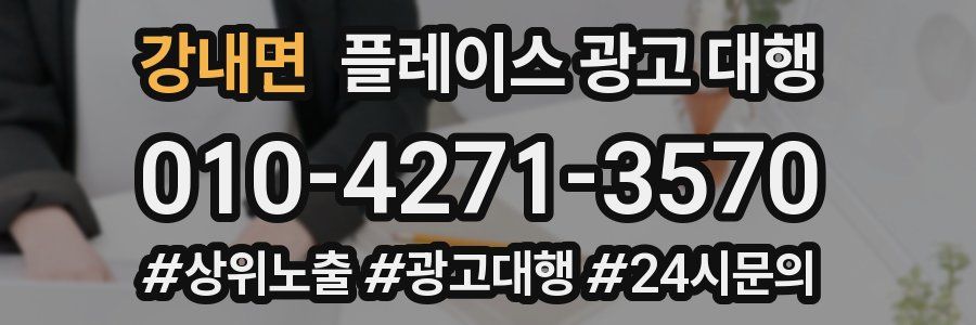 강내면 플레이스 광고 대행
