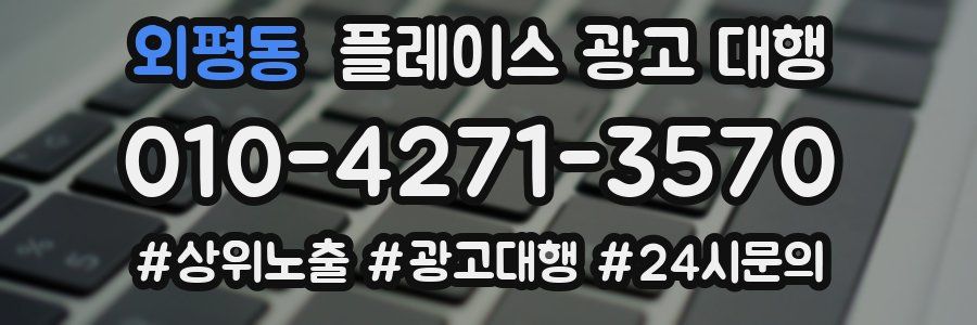 외평동 플레이스 광고 대행