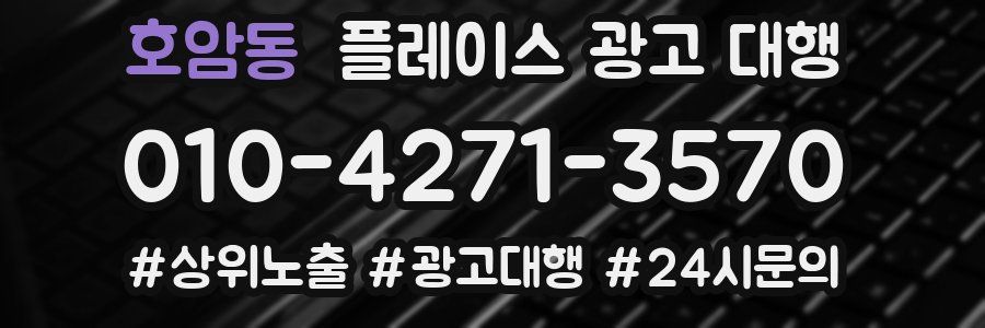 호암동 플레이스 광고 대행