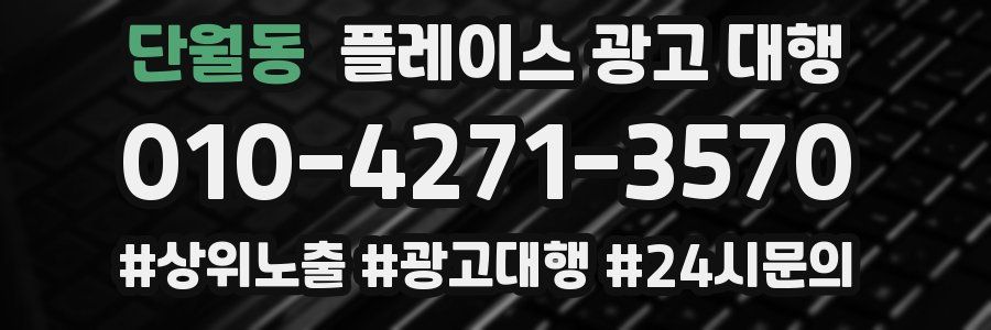 단월동 플레이스 광고 대행