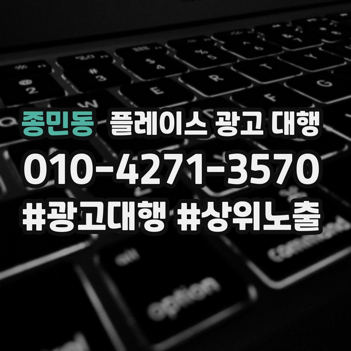 종민동 플레이스 광고 대행