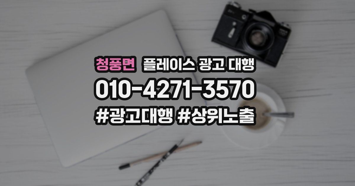 청풍면 플레이스 광고 대행