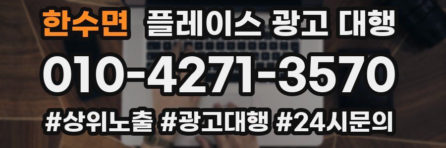 한수면 플레이스 광고 대행