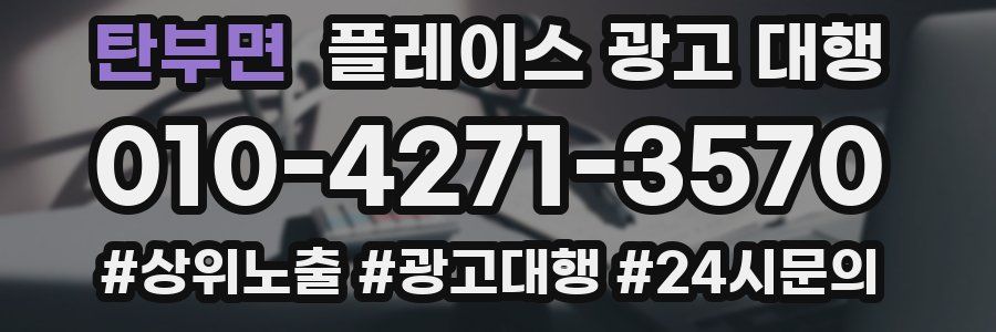 탄부면 플레이스 광고 대행