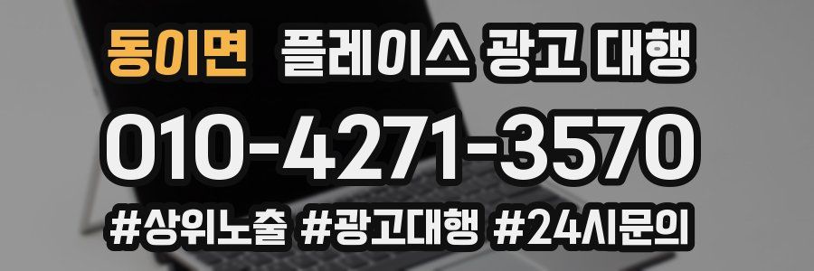동이면 플레이스 광고 대행