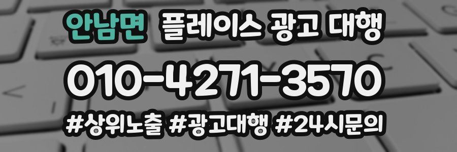 안남면 플레이스 광고 대행